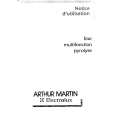 ARTHUR MARTIN ELECTROLUX AOB735W1 Instrukcja Obsługi