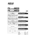 AKAI M830 FX SYSTEM Instrukcja Obsługi
