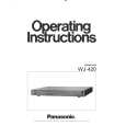 PANASONIC WJ420 Instrukcja Obsługi