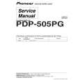 PIONEER PDP505PG Instrukcja Serwisowa