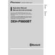 PIONEER DEH-P9800BT/EW Instrukcja Obsługi