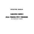MICRO SEIKI RX-1500VG Instrukcja Obsługi