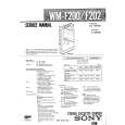SONY WMF200 Instrukcja Serwisowa