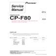 PIONEER CP-F80/SXTW/EW5 Instrukcja Serwisowa