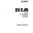 KAWAI SX240 Instrukcja Obsługi