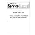 TENSAI TVR1400 Instrukcja Serwisowa