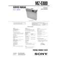 SONY MZE800 Instrukcja Serwisowa