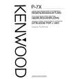 KENWOOD P-7X Instrukcja Obsługi