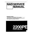 NAD 2200PE Instrukcja Serwisowa
