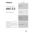 INTEGRA NAC-2.3 Instrukcja Obsługi