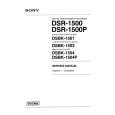 SONY DSR1500 VOLUME 1 Instrukcja Serwisowa