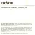 REVOX G-36 Instrukcja Obsługi