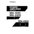 ROLAND SRA-2400 Instrukcja Obsługi