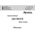 PIONEER CDX-FM1279/XN/UC Instrukcja Obsługi