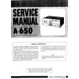 TEAC A-650 Instrukcja Serwisowa